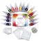 Incraftables Tie Dye Kit for Adults & Kids. Bulk Tie Dye Powder Set with Non Toxic 15 Colors Guide, Disposable Gloves, Zip Lock Bags, Table cloth, Aprons & Loops. Best Tie Dye Kit To Go for Beginner & Pro